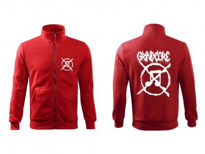 Pánské mikina Grindcore červená