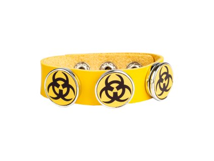Náramek Biohazard žlutý