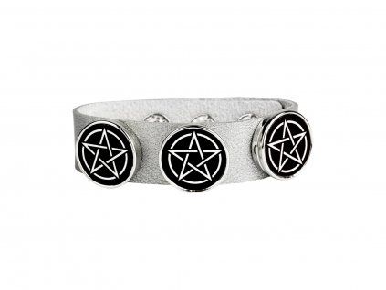 Náramek Pentagram stříbrný