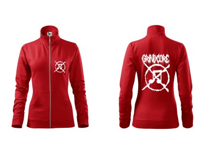 Dámská mikina Grindcore červená
