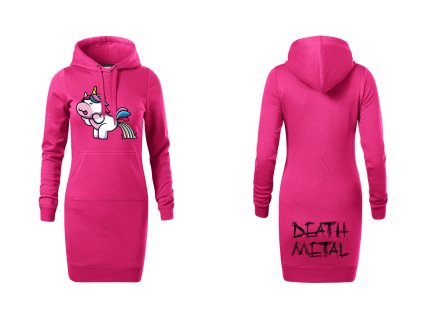 Mikina růžová prodloužená unicorn