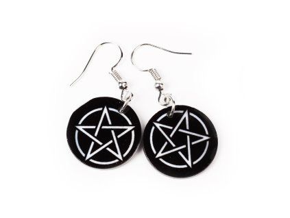 Naušnice pentagram mušle