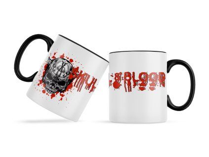 Hrnek Skull and blood