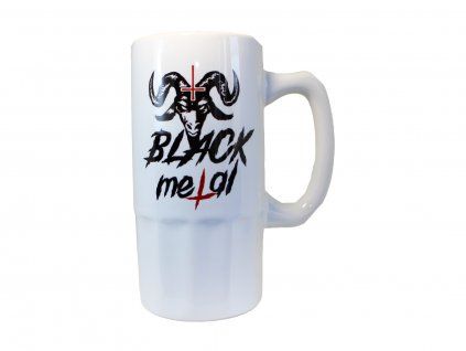 black metal půllitr