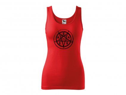 tílko pentagram červený