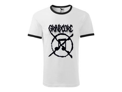 triko lem grindcore bílé