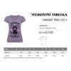 dámské triko velikostní tabulka pro lila baphomet