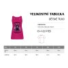 dětské tílko velikostní tabulka